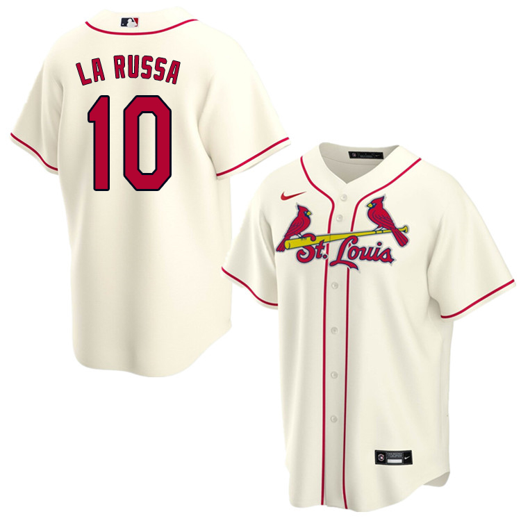 Nike Men #10 Tony La Russa St.Louis Cardinals Baseball Jerseys Sale-Cream